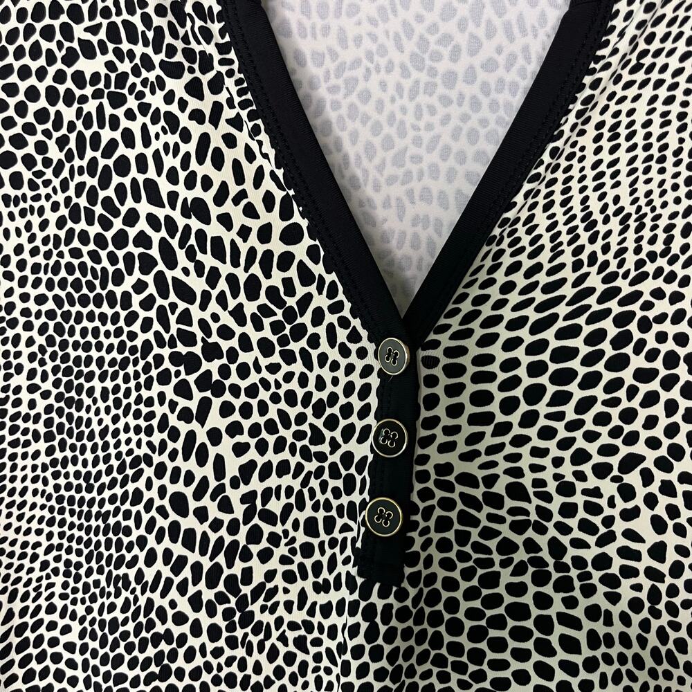 J. Mclaughlin Animal Print Python V-Neck Button L… - image 3